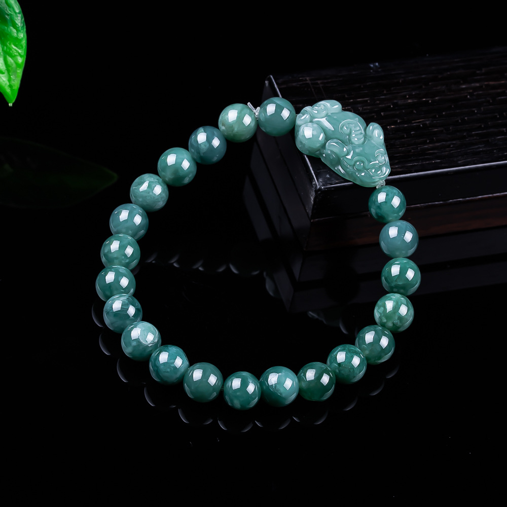 Women'S Accessories And Jewelry - Doğal Birmanya Jadeite Pixiu Bilezik Vintage