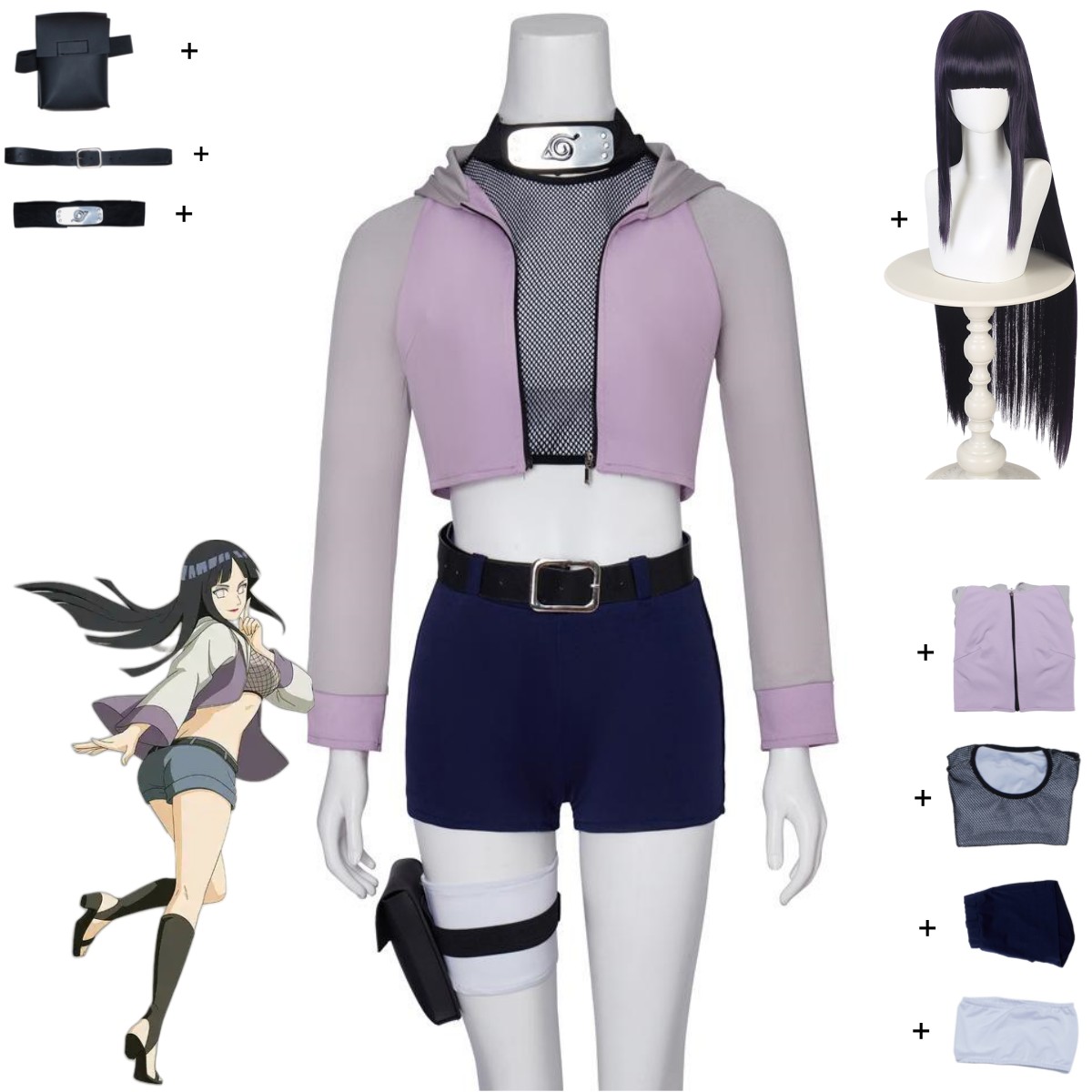 Women Accessories Bag - Anime Hyuga Hinata Cosplay Kostüm Hyuuga