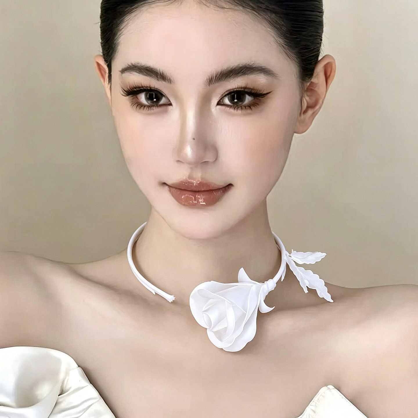 Women'S Accessories For Formal Wear - Moda Takı El Yapımı Beyaz Siyah