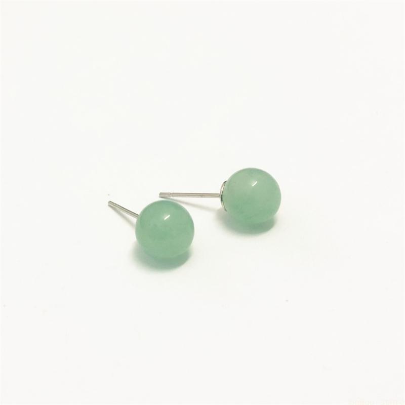 Women'S Accessories For Formal Wear - 31BF Doğal Kristal Yuvarlak Boncuk Küpe