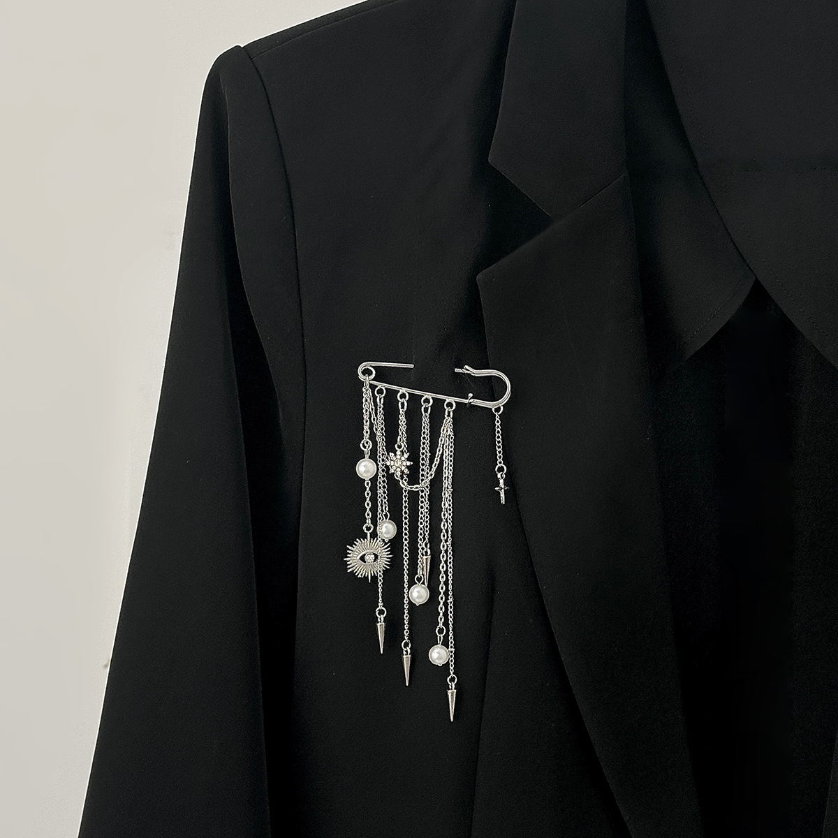 Women'S Accessories For Formal Wear - İmitasyon İnci Broş Zarif Perçin Broş