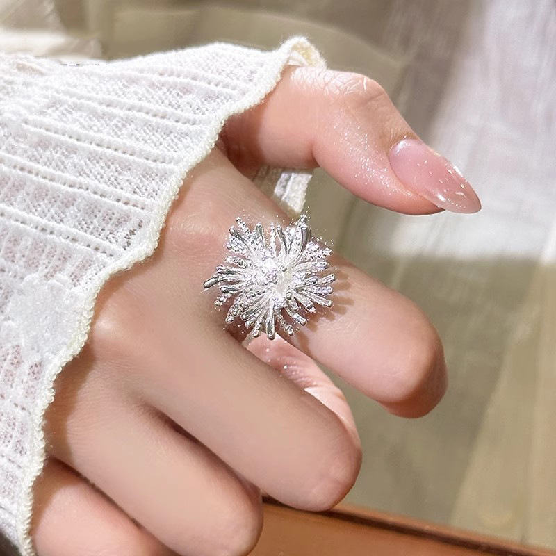 Women'S Accessories And Jewelry - Romantik Gümüş Renk Havai Fişek Yüzükler
