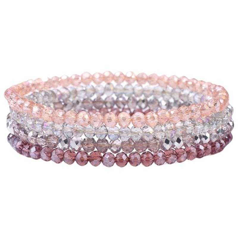 Women'S Accessories For Formal Wear - Ayarlanabilir Çok Renkli Kristal Bilezik Gündelik