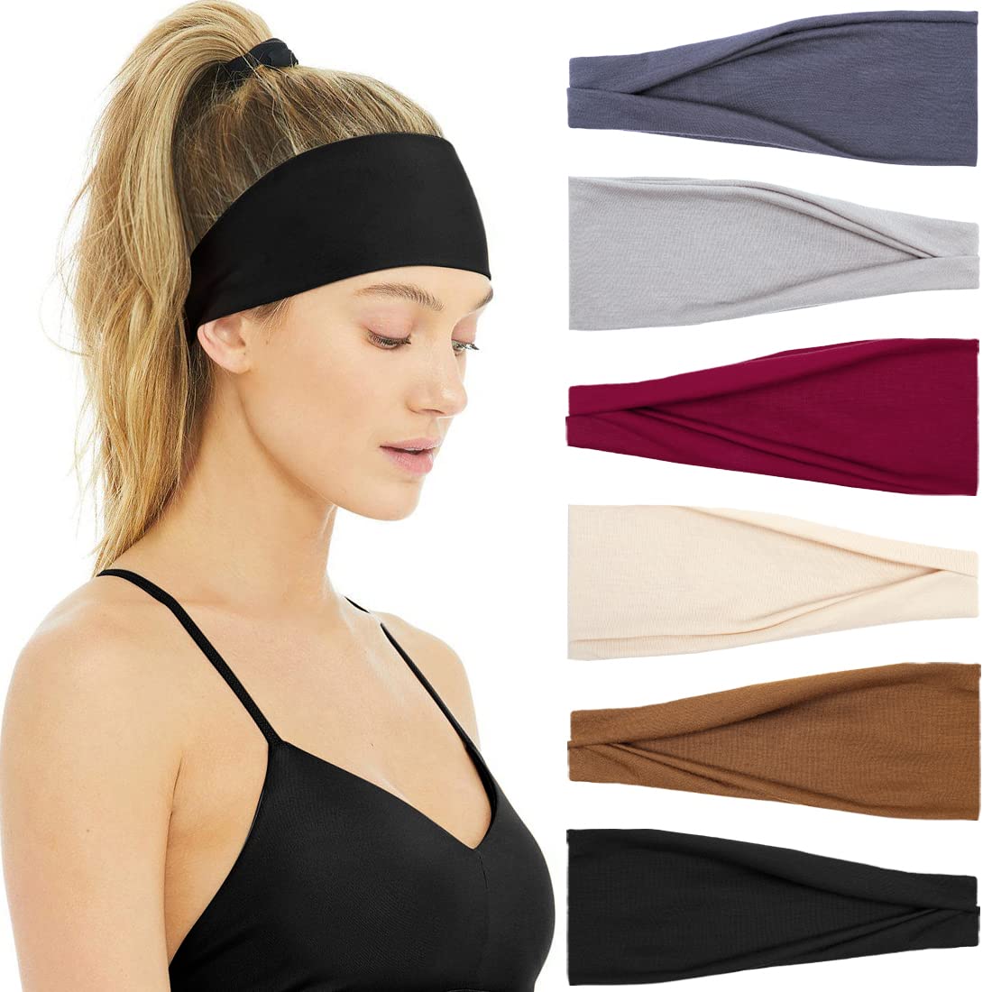 Women'S Running Accessories - Kadınlar için Headbands kaymaz ter Hairband