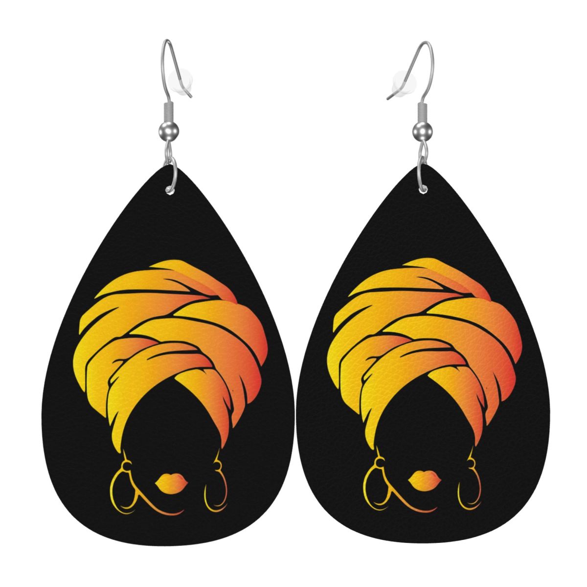 Women'S African Accessories - Özel Tasarım Afrikalı Kadın Deri Küpeler