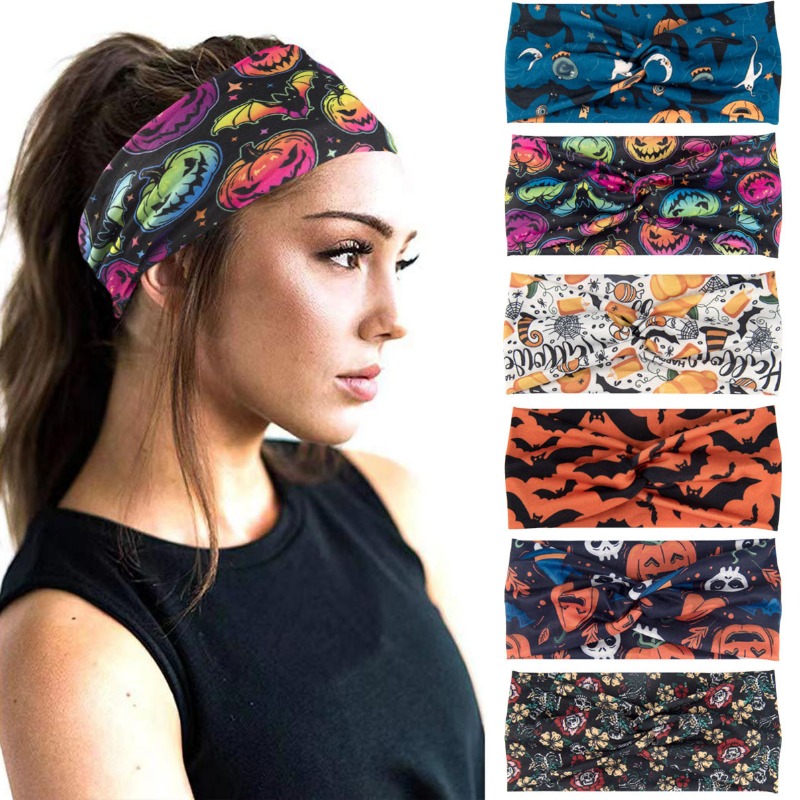 Women'S Running Accessories - Bohemian baskılı kafatası kabak Grimace cadılar