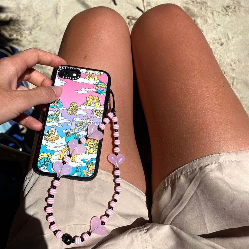 Women'S Accessories Wholesale Suppliers - Pembe kalp telefon zinciri sapanlar tedarikçisi