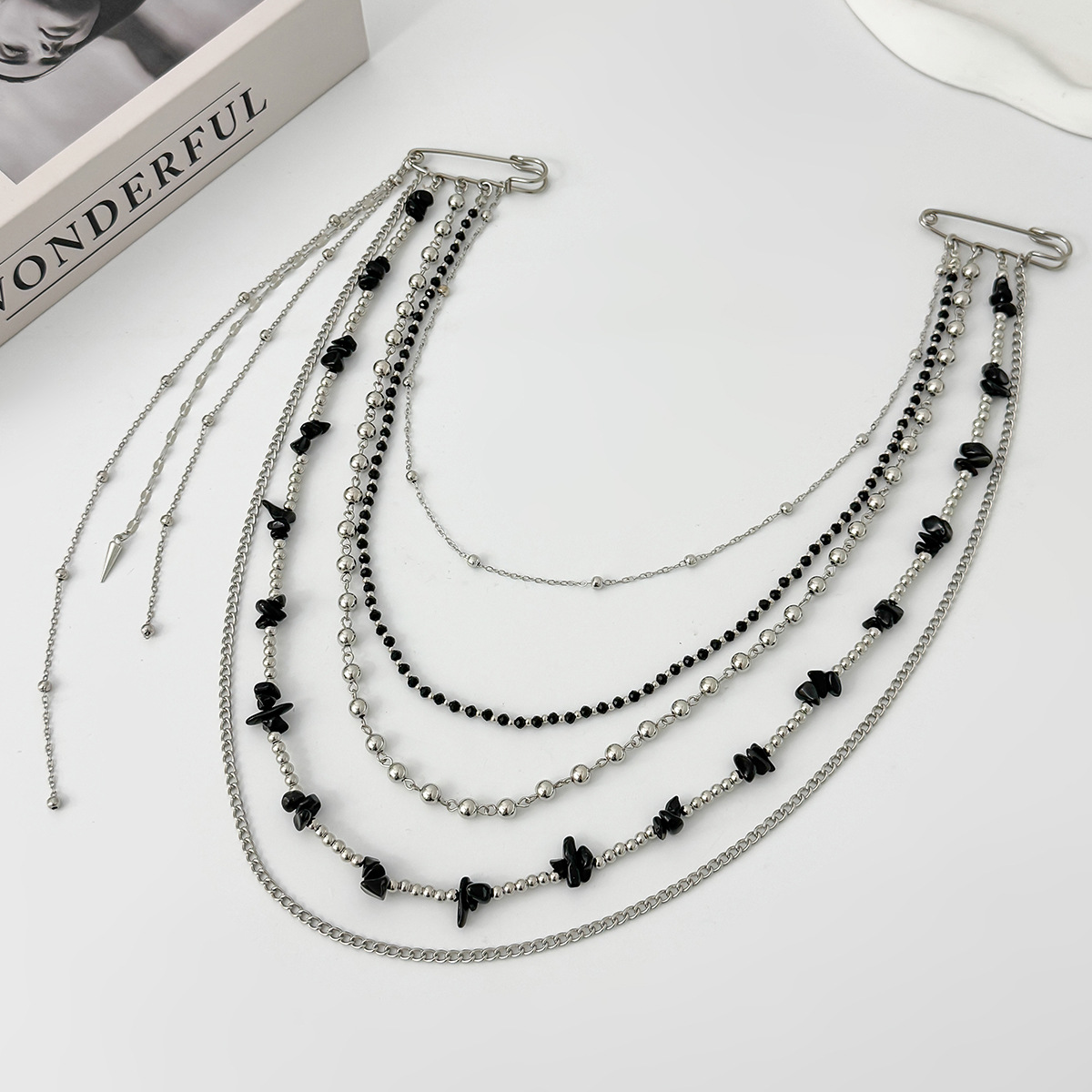 Punk Hip Hop Uzun Kristal Broş - Women'S Accessories And Jewelry incelemesi ve fiyatı
