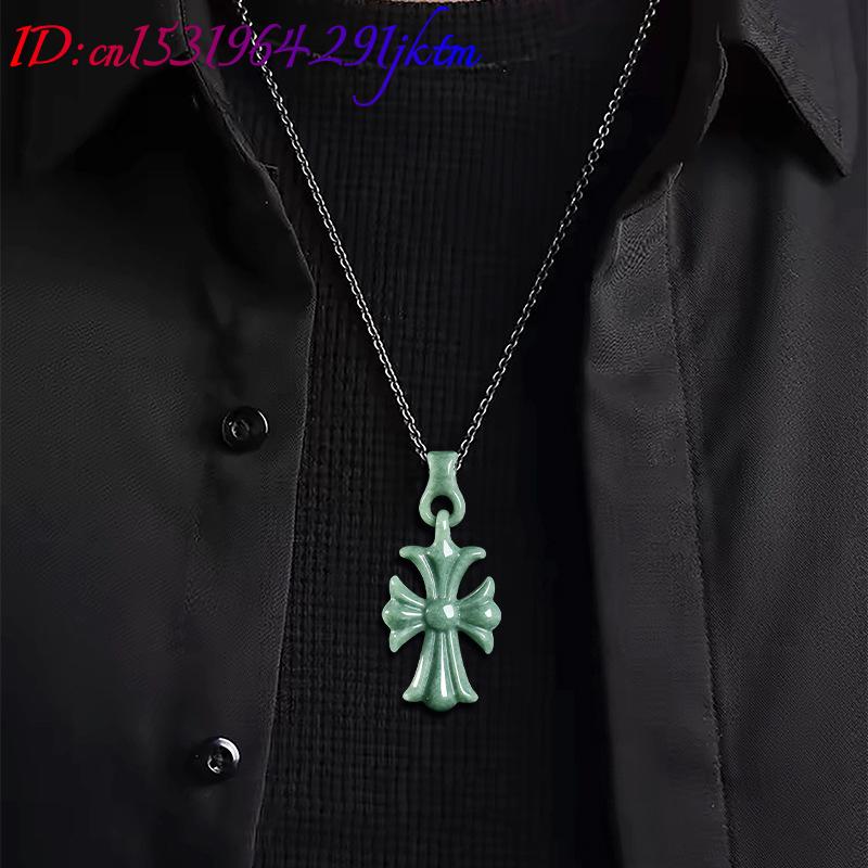 Doğal Birman Yeşim Taşı Haç Ko - Women'S Accessories And Jewelry incelemesi ve fiyatı