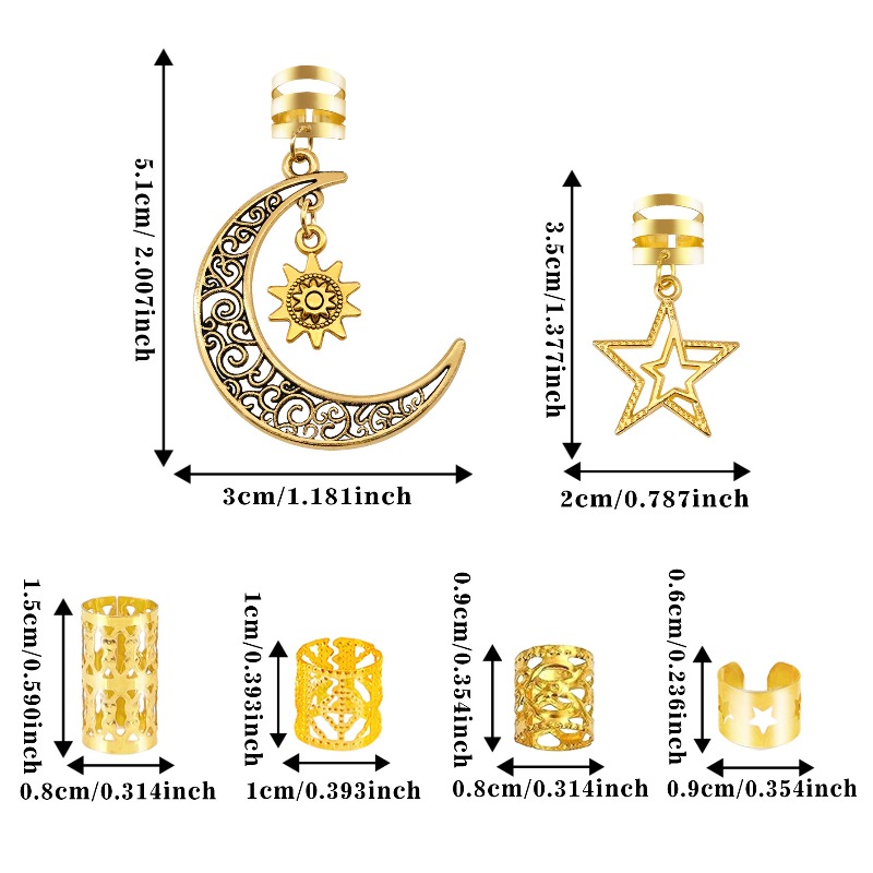 45 Adet Alaşımlı Dreadlock Hal - Women'S African Accessories incelemesi ve fiyatı